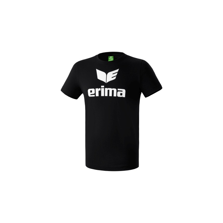 Erima Sport-Tshirt Basic Promo Logo (100% Baumwolle) schwarz Herren